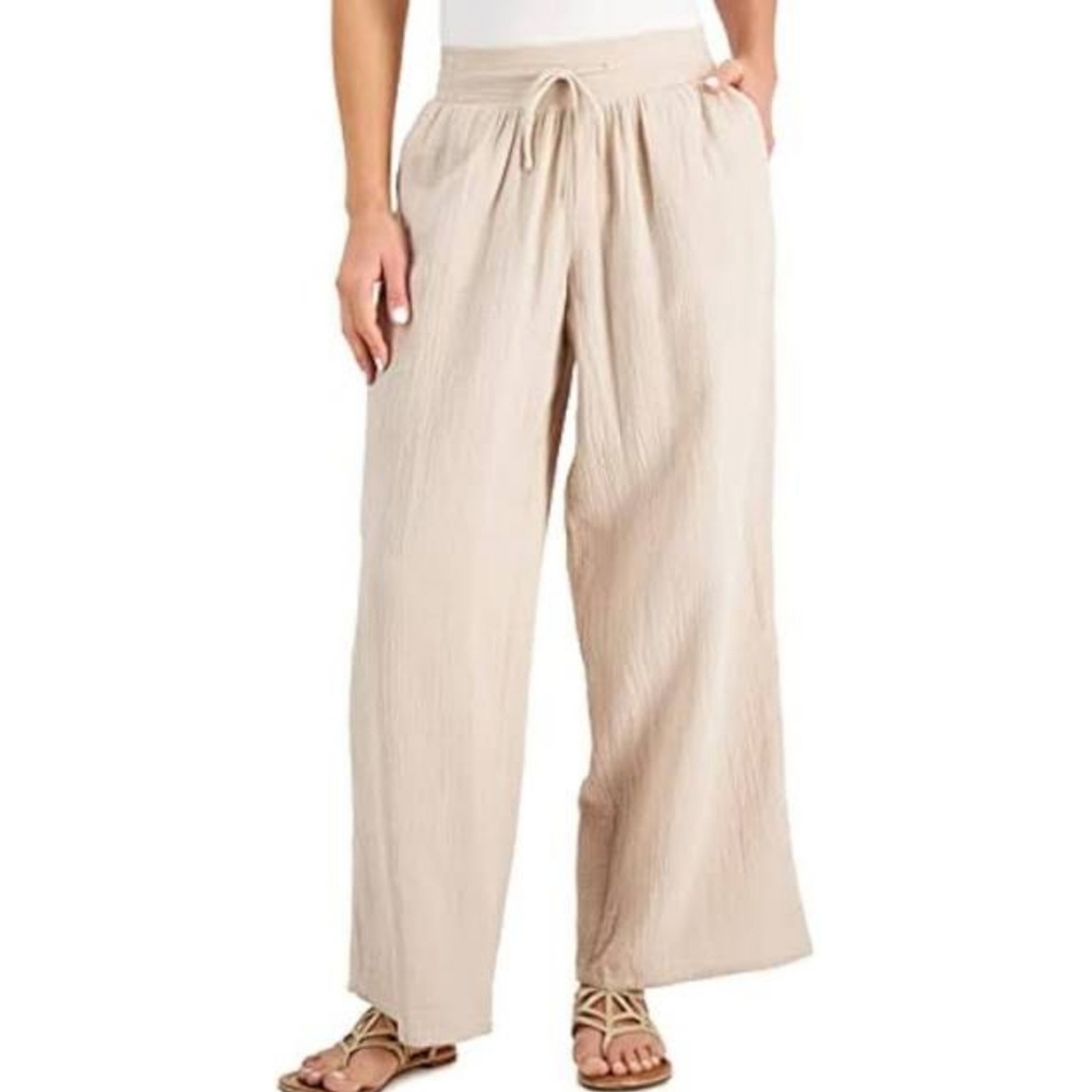 JM Collection Cotton Gauze Pants Size 2X